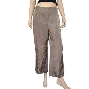 ZENOBIA NWT Taupe Brown Linen Blend Pant 8